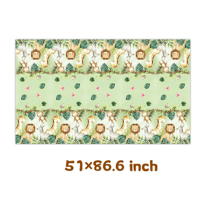 Animals jungle safari theme disposable tableware set  
