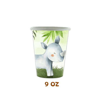 Animals jungle safari theme disposable tableware set  