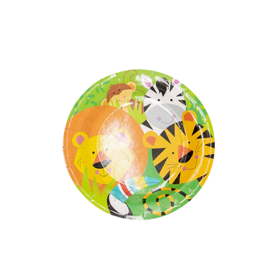 Jungle animals kids birthday party supplies tableware sets