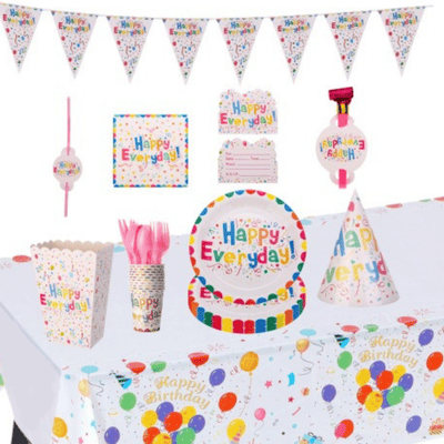 New disposable birthday party supplies tableware set 