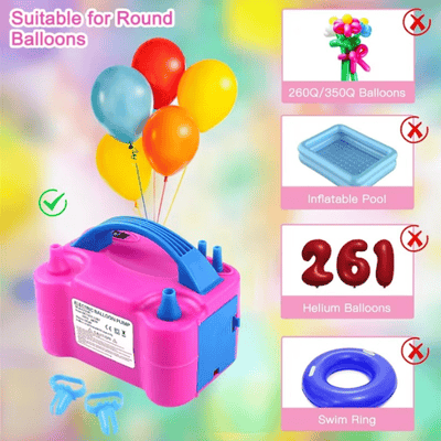 Electric balloon pump balloon inflation pump party decoration