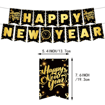  Banners balloons backdrop 2025 new year party decoration set