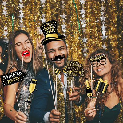 New Year party supplies new year eve party photo props set