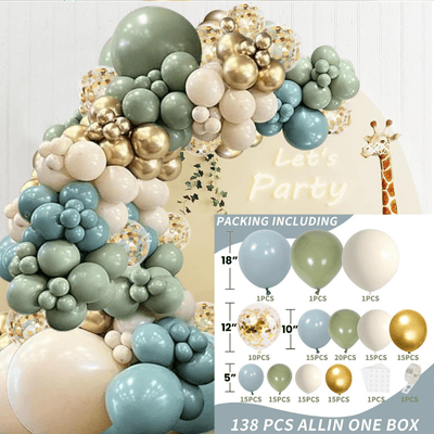Jungle balloon garland arch kit birthday wedding party decor