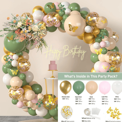 Jungle balloon garland arch kit birthday wedding party decor