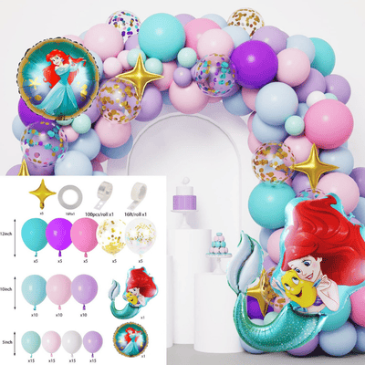 Mermaid balloon garland arch kit birthday wedding party decor