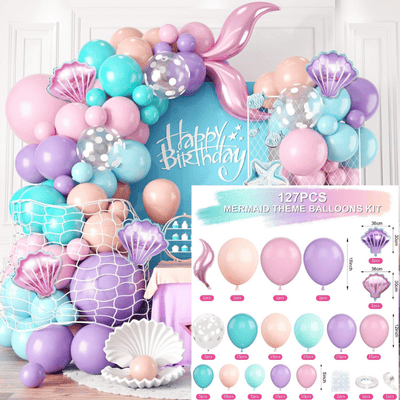 Mermaid balloon garland arch kit birthday wedding party decor