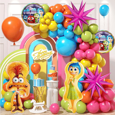 Rainbow balloon arch garland kit kids birthday party decor