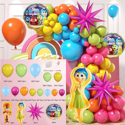 Rainbow balloon arch garland kit kids birthday party decor