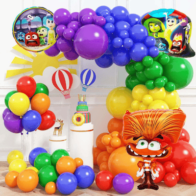 Rainbow balloon arch garland kit kids birthday party decor