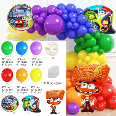 Rainbow balloon arch garland kit kids birthday party decor