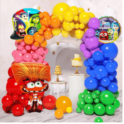 Rainbow balloon arch garland kit kids birthday party decor