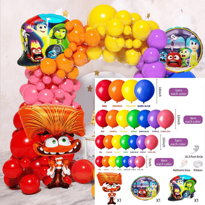 Rainbow balloon arch garland kit kids birthday party decor
