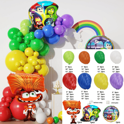 Rainbow balloon arch garland kit kids birthday party decor
