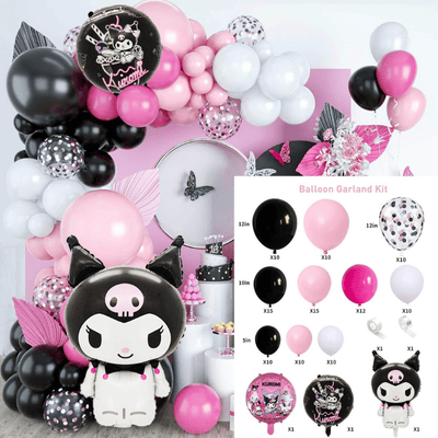 Cartoon theme balloon chain arch kit kids birthday party decor