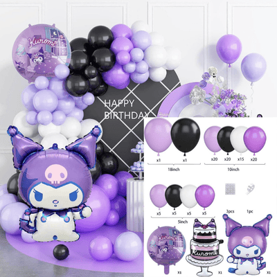 Cartoon theme balloon chain arch kit kids birthday party decor