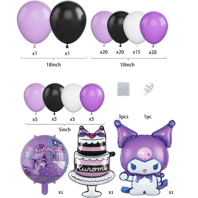 Cartoon theme balloon chain arch kit kids birthday party decor