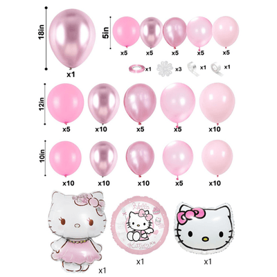 Cartoon theme balloon chain arch kit kids birthday party decor