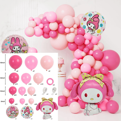 Cartoon theme balloon chain arch kit kids birthday party decor