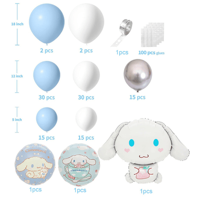 Cartoon theme balloon chain arch kit kids birthday party decor