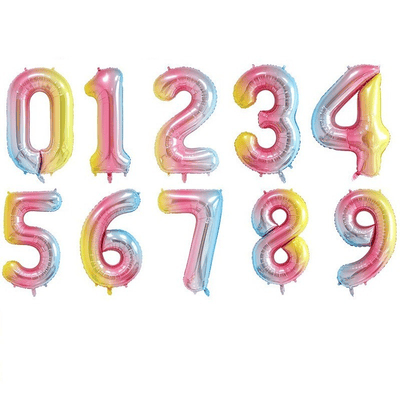 Aluminium foil 16inch 32inch 40inch 0-9 number balloons 