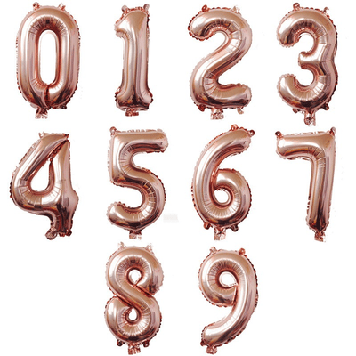 Aluminium foil 16inch 32inch 40inch 0-9 number balloons 
