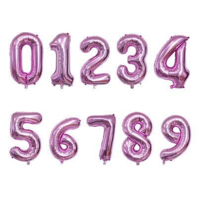 High quality 32 Inch number 0-9 aluminum film  balloons