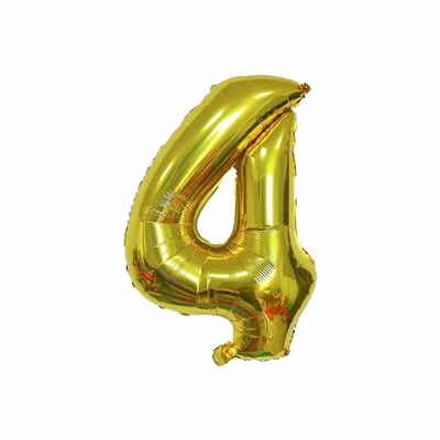 High quality 32 Inch number 0-9 aluminum film  balloons