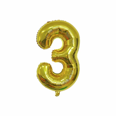 High quality 32 Inch number 0-9 aluminum film  balloons