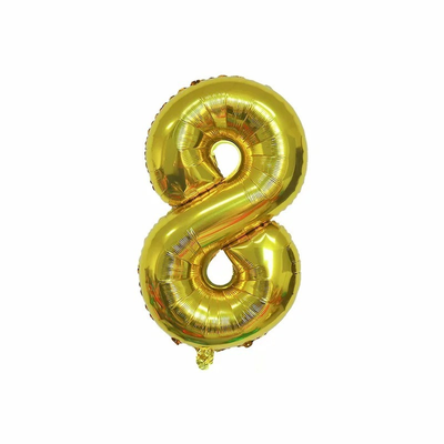 High quality 32 Inch number 0-9 aluminum film  balloons