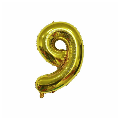 High quality 32 Inch number 0-9 aluminum film  balloons