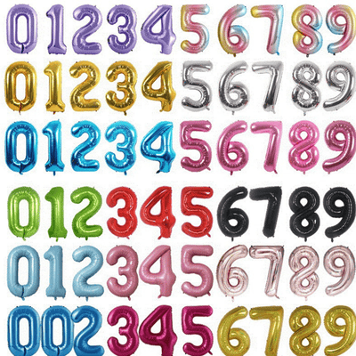 Aluminium film 40 Inch 0-9 large number balloon decoration