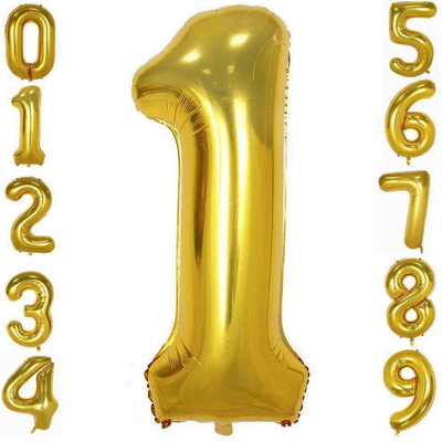 Aluminium film 40 Inch 0-9 large number balloon decoration