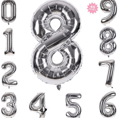 Aluminium film 40 Inch 0-9 large number balloon decoration