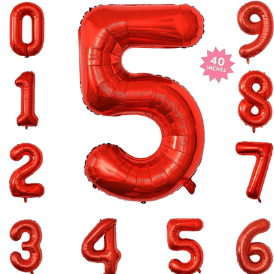 Aluminium film 40 Inch 0-9 large number balloon decoration