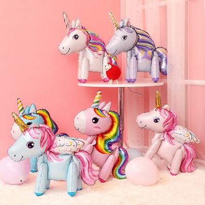 3D Unicorn theme aluminum foil balloons for party decoration