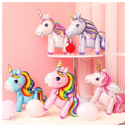 3D Unicorn theme aluminum foil balloons for party decoration