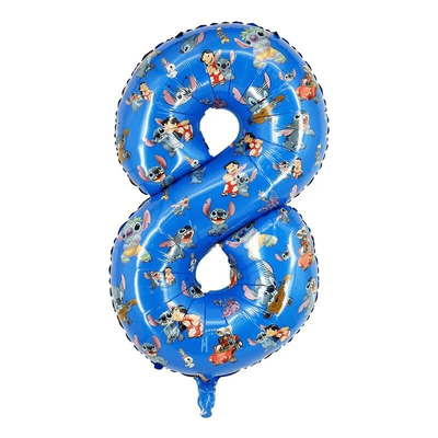  New cartoon anime lilo stitch balloon birthday decoration 