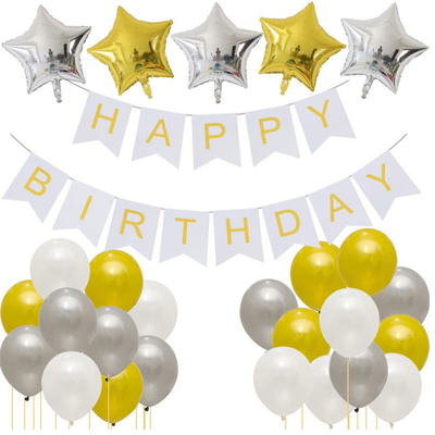 Happy birthday balloon set decorations for birthday party