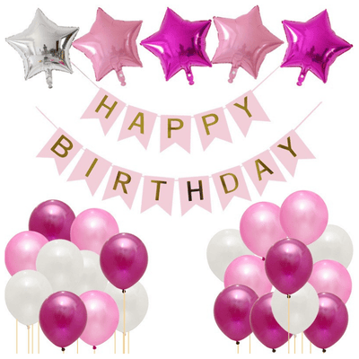 Happy birthday balloon set decorations for birthday party