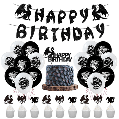  Hot sale western dragon themed birthday party decoration 