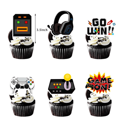 Black and white game console theme birthday party supplies