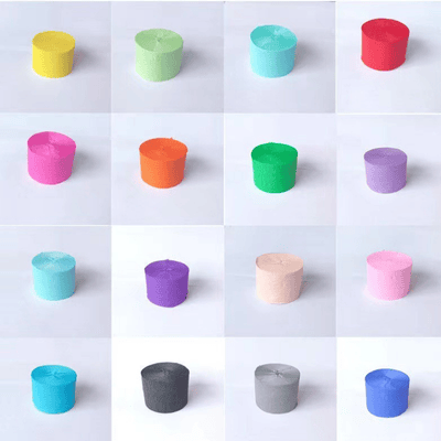 4.5cm*25m crepe paper streamer birthday wedding party decoration