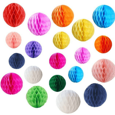  Factory hot sale handmade tissue paper honeycomb balls