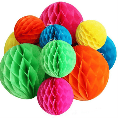  Factory hot sale handmade tissue paper honeycomb balls