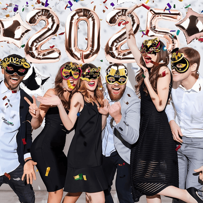 2025 new year masks photo props adult party favors 