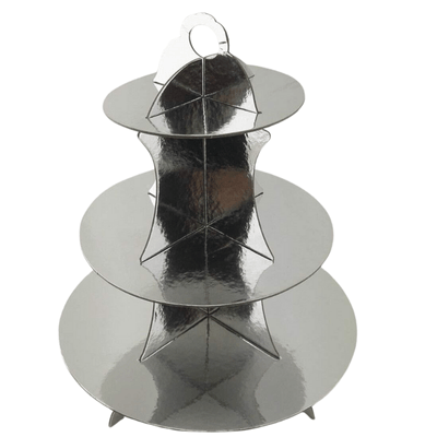 Zhaosen Craft Wholesale 3 Layer Cardboard Cupcake Cake Stand