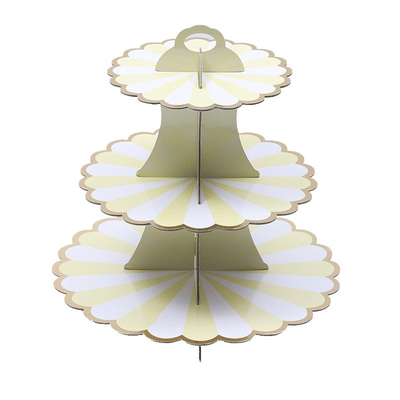 Zhaosen Craft Wholesale 3 Layer Cardboard Cupcake Cake Stand