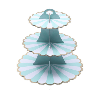 Zhaosen Craft Wholesale 3 Layer Cardboard Cupcake Cake Stand