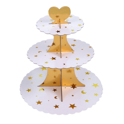 Zhaosen Craft Wholesale 3 Layer Cardboard Cupcake Cake Stand
